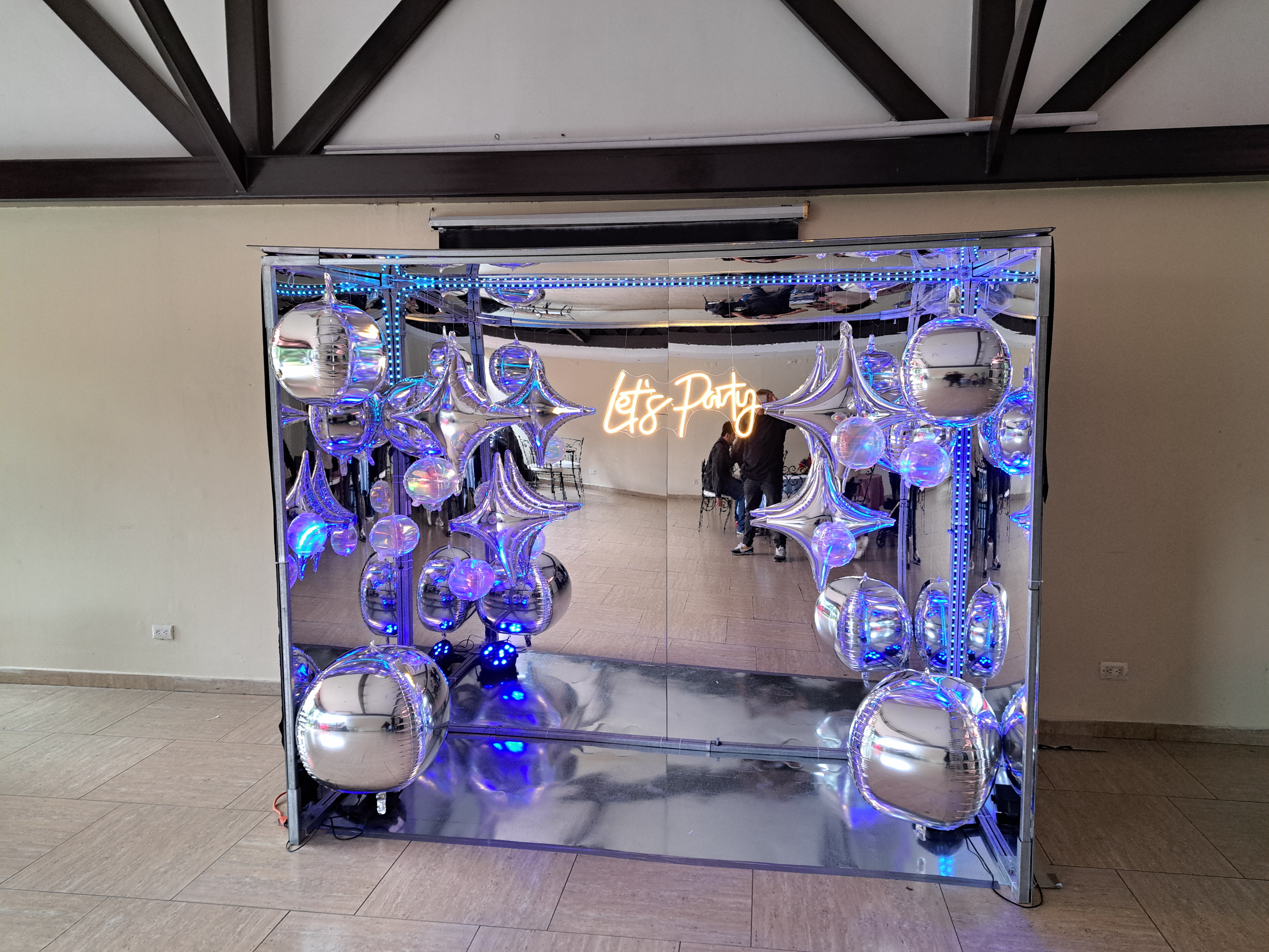 Cabina Espejada luces